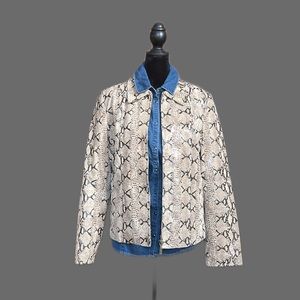 Lizard Queen Leather Jacket M